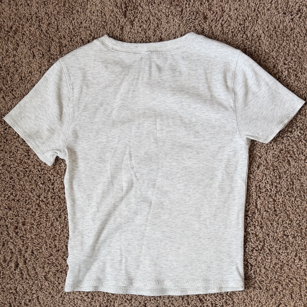 Vuori Heathered Gray Pose Fitted Tee - Picture 3 of 3